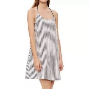 Tory Burch Black and White Striped Dress